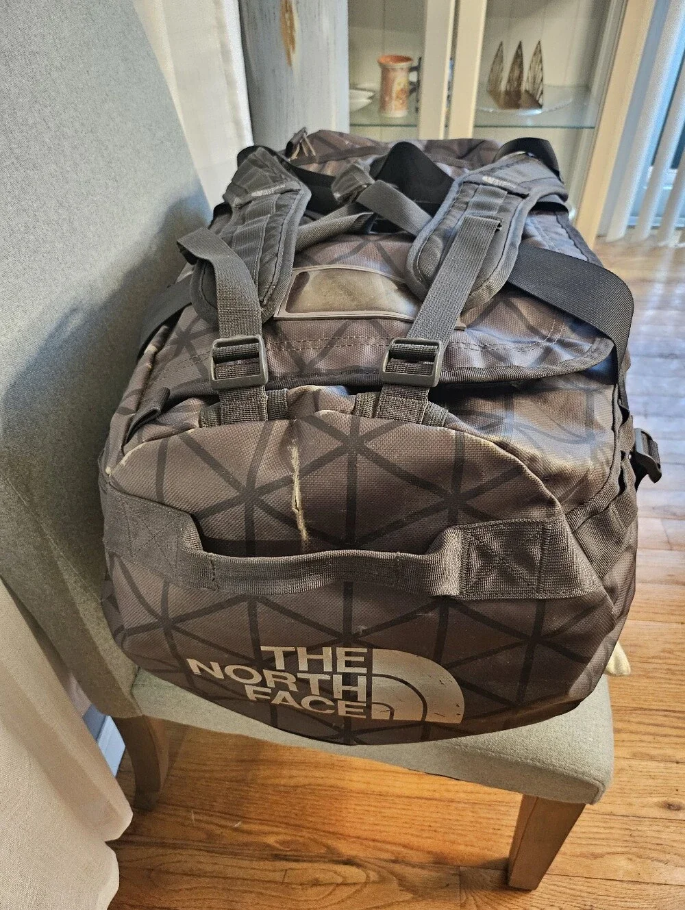 The North Face Men’s Charcoal Patterned Duffel Bag